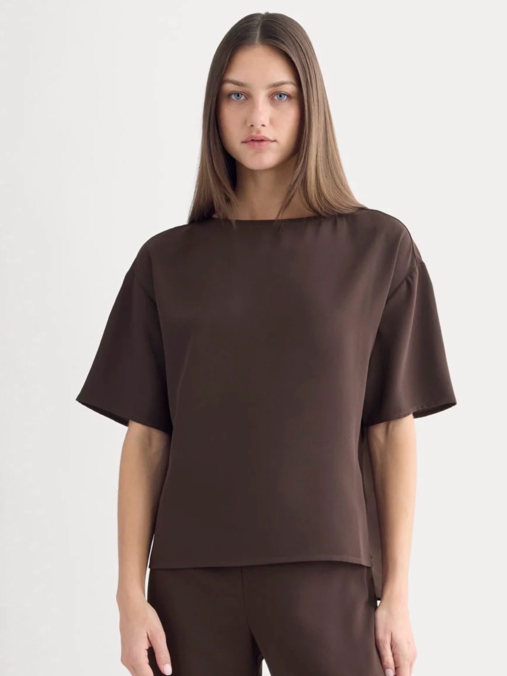 Everlane Drapey Crepe Top NWT Sz XS